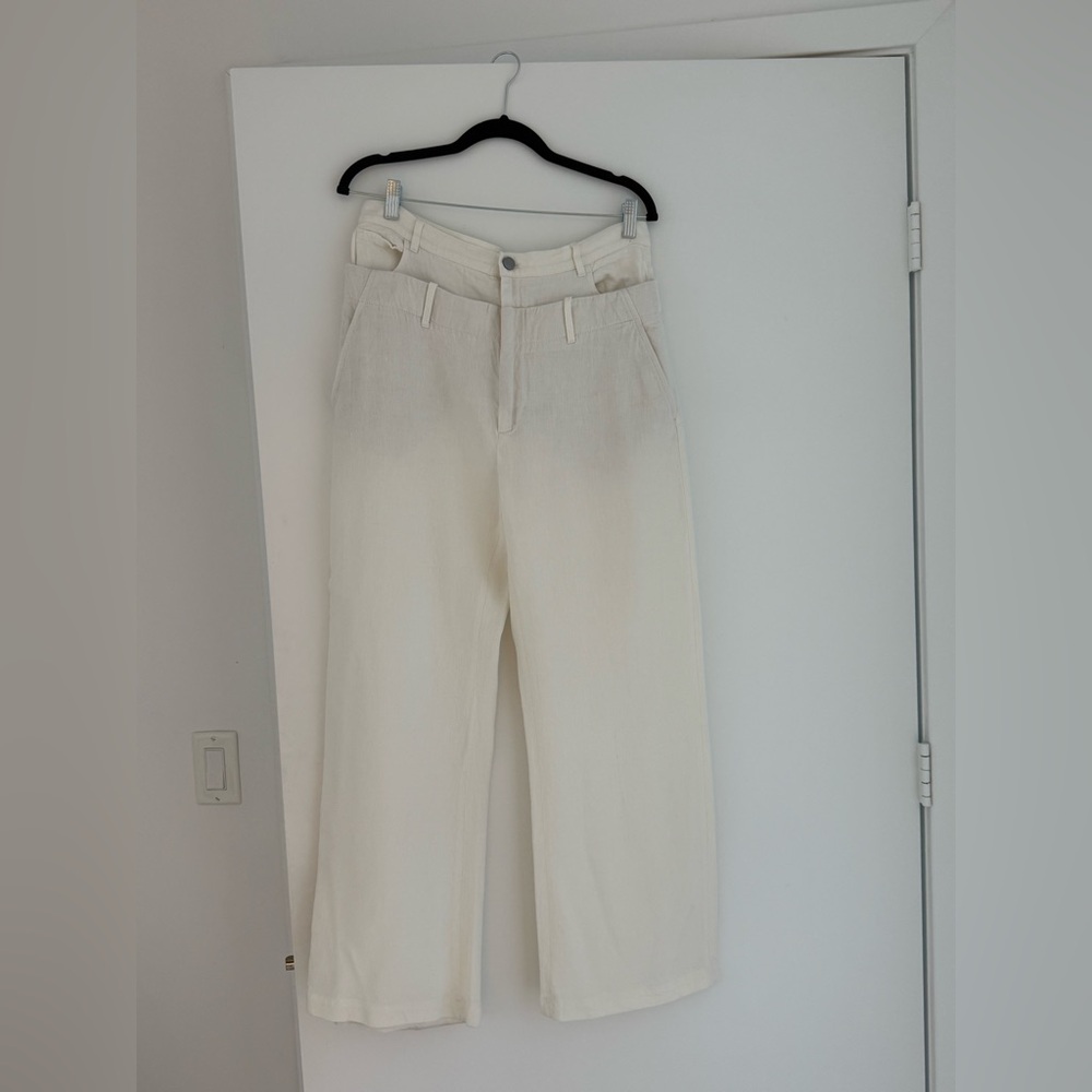 Zara Cream Wide Leg Women's Pants